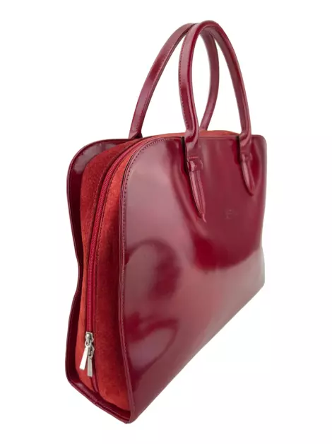 Bolsa Tote Longchamp Vintage Couro Vermelha
