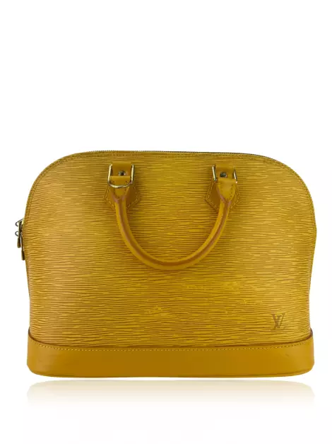 Bolsa Tote Louis Vuitton Alma Epi Amarela Vintage