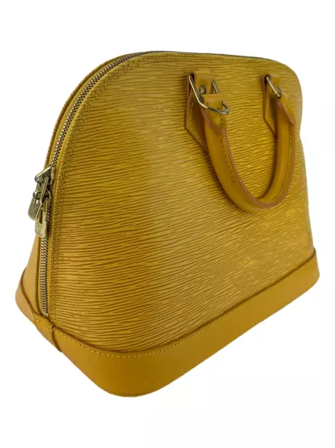 Bolsa Tote Louis Vuitton Alma Epi Amarela Vintage