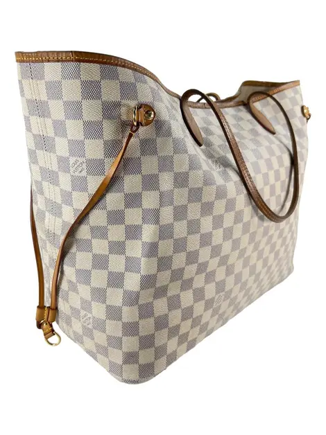 Bolsa Tote Louis Vuitton Neverfull Damier Azur