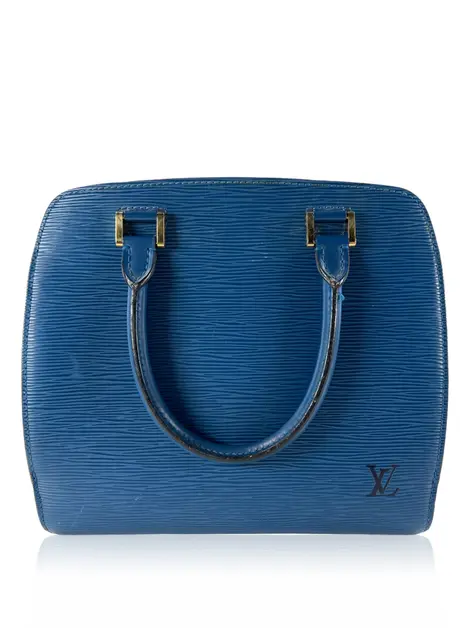 Bolsa Tote Louis Vuitton Pont Neuf Epi Azul Vintage