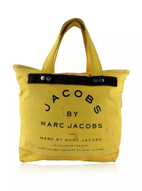 Bolsa Tote Marc By Marc Jacobs Canvas Amarela