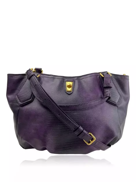 Bolsa Tote Marc By Marc Jacobs East-West Couro Roxa