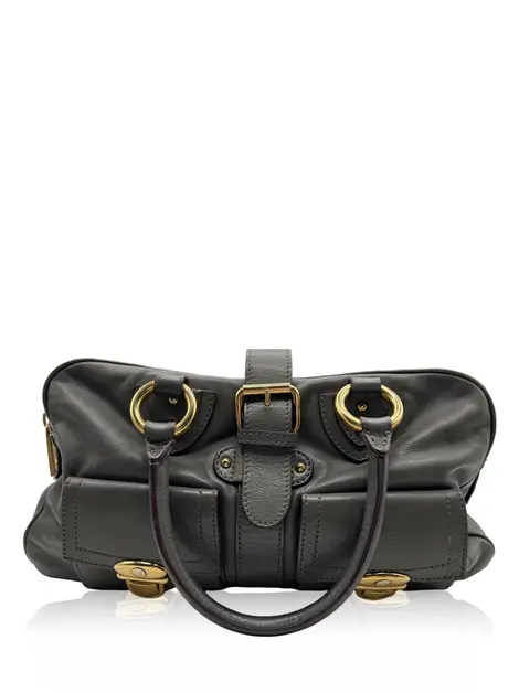 Bolsa Tote Marc Jacobs Double Pocket Cinza