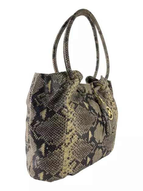 Bolsa Tote Michael Kors Embossed Python