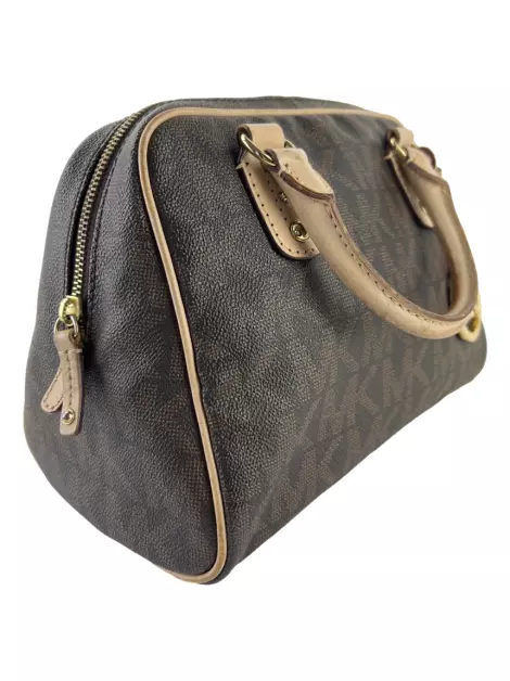 Bolsa Tote Michael Michael Kors Signature Marrom