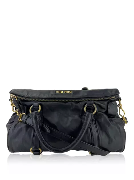 Bolsa Tote Miu Miu Bow Preto