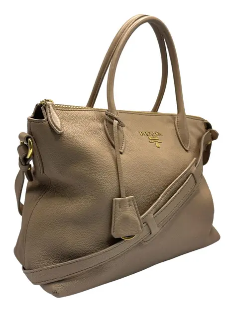 Bolsa Tote Prada Daino Vitello Nude