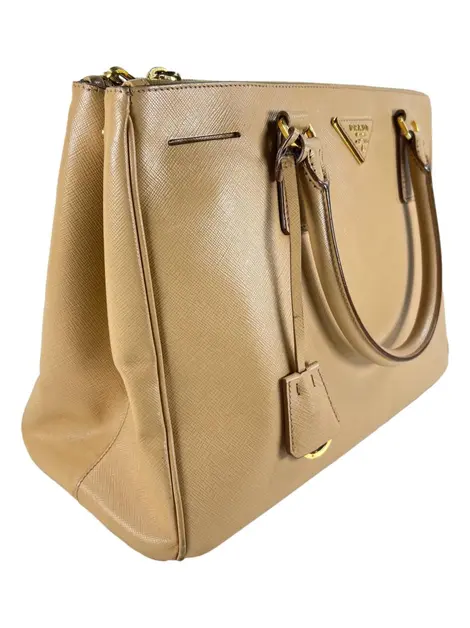 Bolsa Tote Prada Double Saffiano Lux Bege
