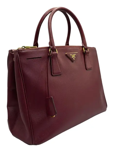 Bolsa Tote Prada Galleria Vinho