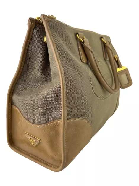 Bolsa Tote Prada Logo Bege