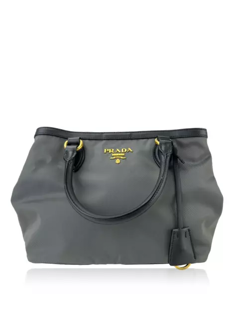 Bolsa Tote Prada Nylon Cinza
