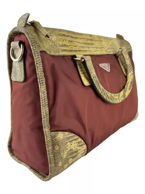 Bolsa Tote Prada Nylon Terracota