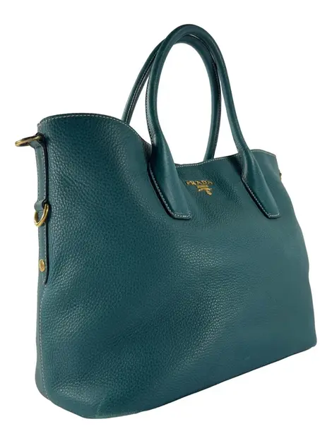 Bolsa Tote Prada Vitello Daino Verde