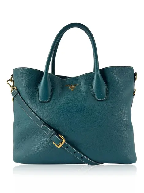 Bolsa Tote Prada Vitello Daino Verde