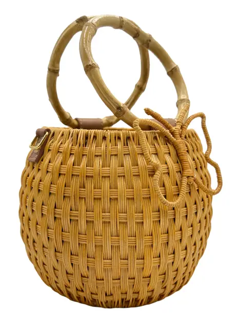 Bolsa Tote Serpui Basket Butterfly Bege