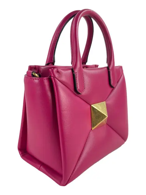 Bolsa Tote Valentino One Stud Couro Rosa