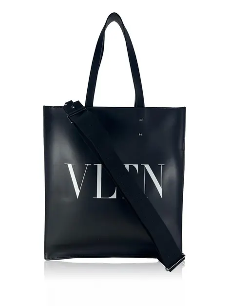 Bolsa Tote Valentino VLTN Rockstud Shopping Preta