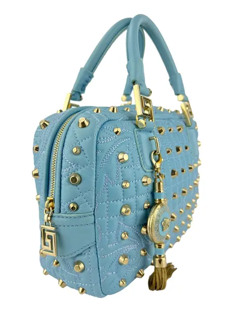 Bolsa Tote Versace Vanitas Demetra Azul