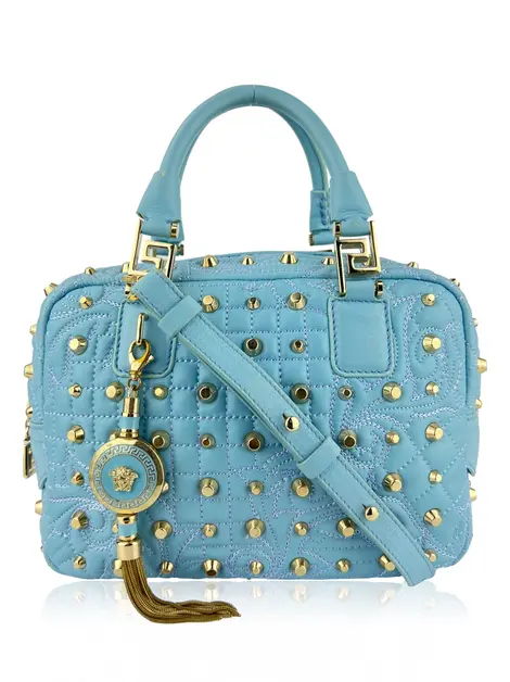 Bolsa Tote Versace Vanitas Demetra Azul