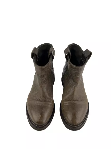 Bota Brunello Cucinelli Couro Marrom
