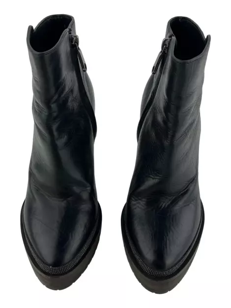Bota Brunello Cucinelli Couro Preto