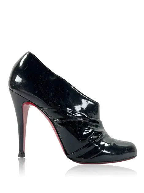 Bota Christian Louboutin Verniz Preto