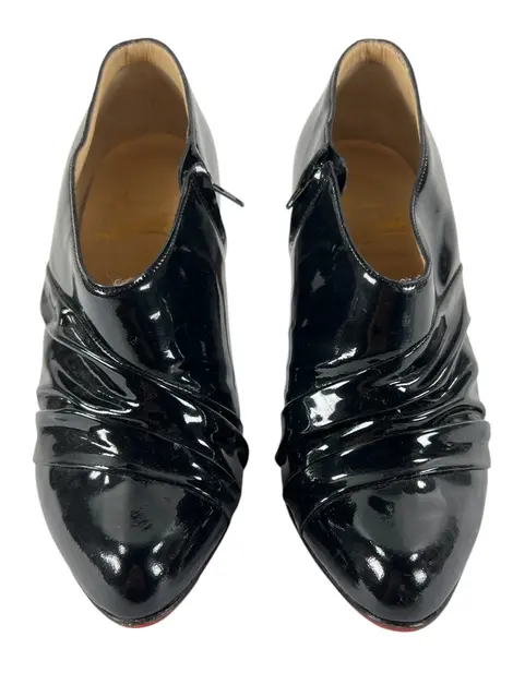 Bota Christian Louboutin Verniz Preto