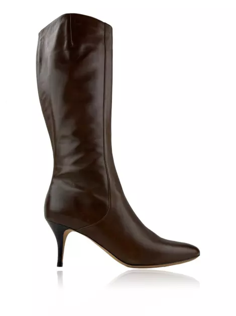 Bota Cole Haan Cano Alto Couro Marrom