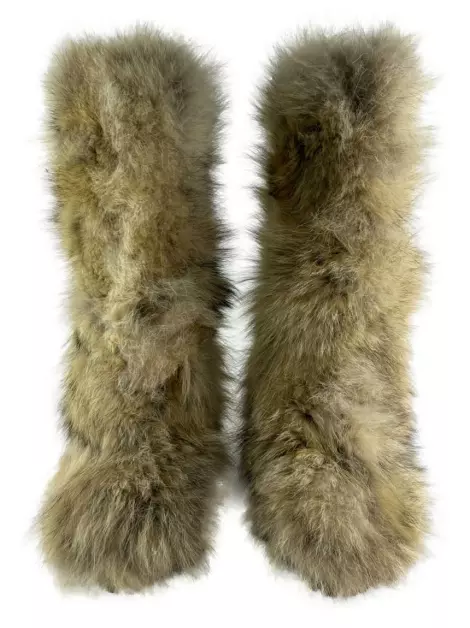 Bota D&G Faux Fur Bege