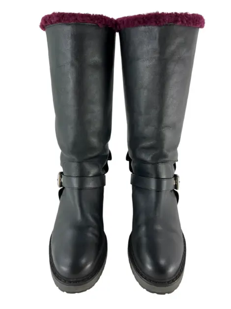 Bota Fendi Couro Preto