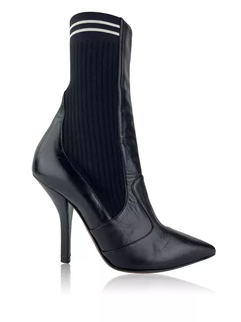Bota Fendi Knit Shoes Preto