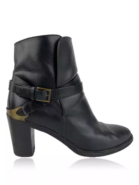 Bota Fratelli Rossetti Couro Preta