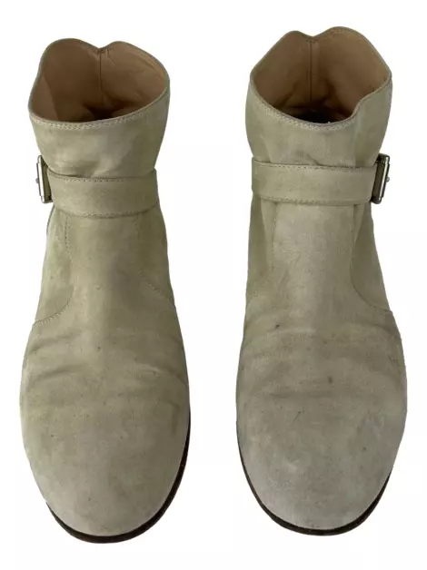 Bota Gianvito Rossi Camurça Bege