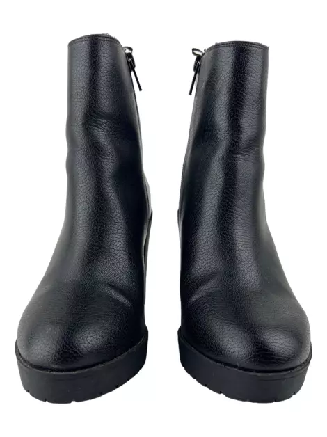 Bota H&M Couro Preta