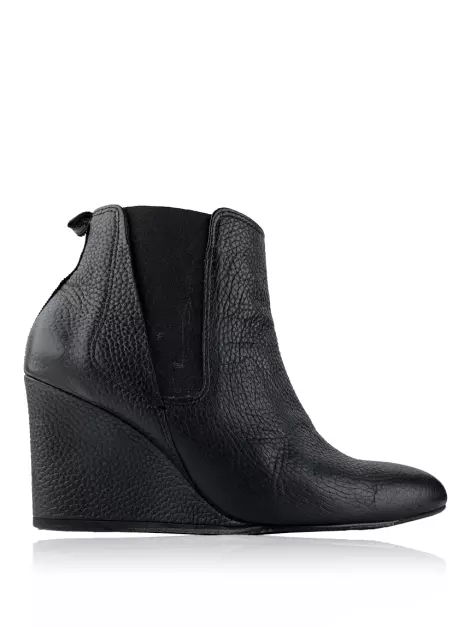 Bota Lanvin Couro Preta