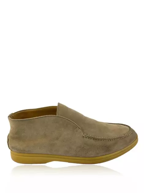 Bota Loro Piana Open Walk Suede Bege