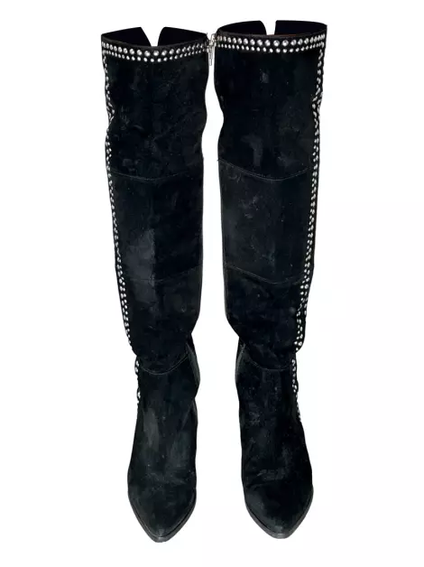 Bota Luiza Barcelos Over The Knee Preta
