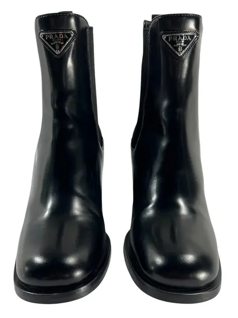 Bota Prada Couro Preto