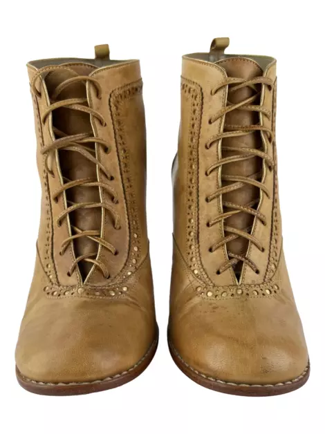 Bota Sarah Chofakian Couro Caramelo