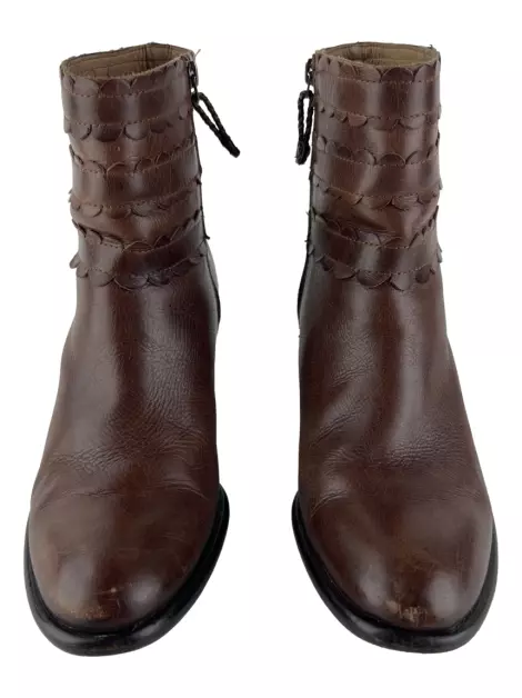 Bota Sarah Chofakian Couro Marrom