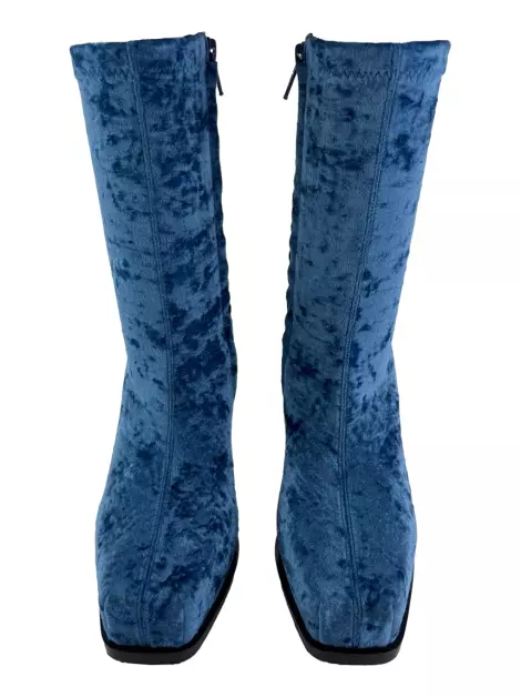 Bota Stella Mccartney Aveludada Azul