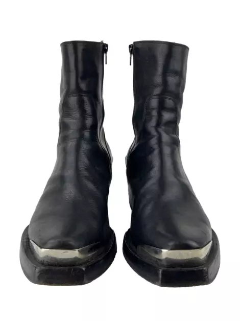 Bota Vetements Couro Preto