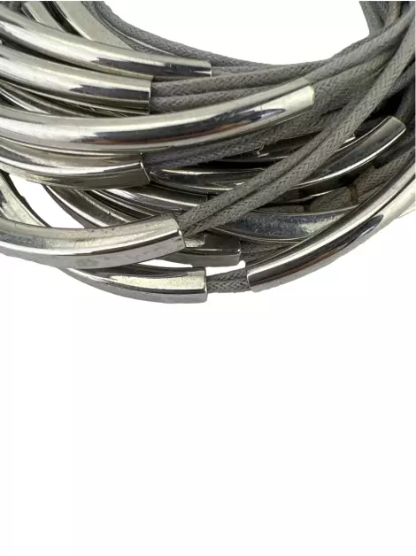 Bracelete Armani Exchange Nó Cinza