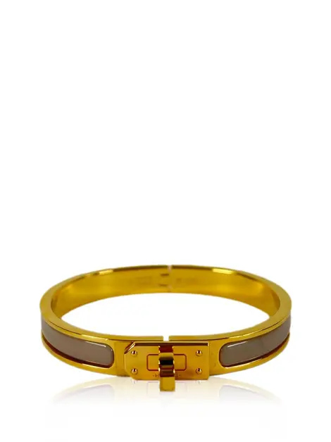 Bracelete Hermès Mini Clic Kelly Bege