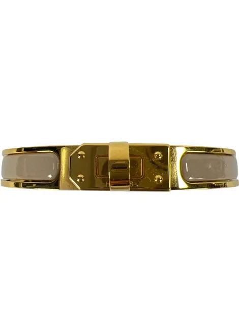 Bracelete Hermès Mini Clic Kelly Bege