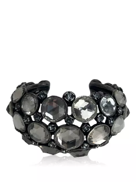Bracelete Lanvin Crystal Prateado