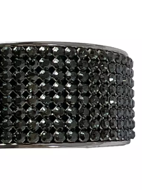 Bracelete Swarovski Cristais Prateado