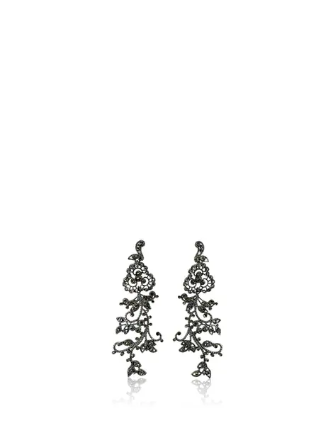 Brinco Hector Albertazzi Floral Prateado