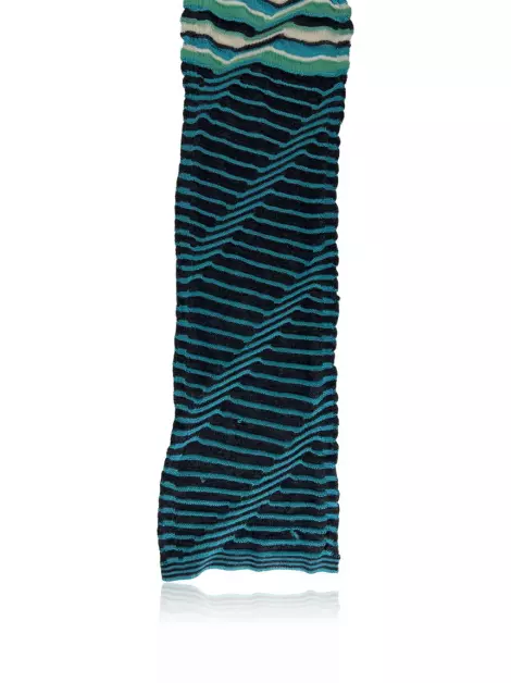 Cachecol M Missoni Tricot Azul